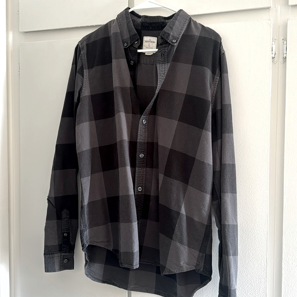 L - Modern Oxford - Black/Grey